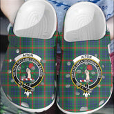 Clan Aiton Tartan Crest Clogs Classic JA35 Aiton Tartan Tartan Today